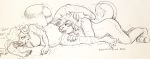  anthro cunnilingus curls cynthiafeline domestic_cat duo felid feline felis female hi_res licking lion male male/female mammal oral pantherine panthers pen pregnant sex tiger tongue tongue_out traditional_media_(artwork) vaginal 
