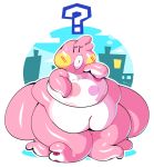  ? alpha_channel animal_crossing anthro belly big_belly blush bodily_fluids bottomless cephalopod clothed clothing coleoid female marina_(animal_crossing) marine mintrimo mollusk nintendo obese obese_anthro obese_female octopodiform overweight overweight_anthro overweight_female pink_body solo sweat sweatdrop tentacles video_games 