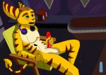  animated anthro bodily_fluids cum ejaculation genital_fluids genitals headphones low_framerate low_res male male/male masturbation penis ratchet ratchet_and_clank short_playtime sitting slideshow unknown_artist video_games 