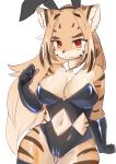  absurd_res anthro blush breasts bunny_costume bunny_ears_(disambiguation) camel_toe clothing costume durga embarrassed felid female hi_res mammal navel pantherine solo tiger tokyo_afterschool_summoners video_games yurari_yr 