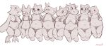  2020 accipitrid accipitriform animal_crossing anthro avian beak bebebebebe belly bertha_(animal_crossing) big_breasts bikini bird blush bodily_fluids bovid bovine breast_size_difference breasts camel_toe cattle celia_(animal_crossing) claudia_(animal_crossing) clothing common_hippopotamus domestic_cat domestic_pig eagle eye_contact eyelashes felid feline felis female group half-closed_eyes hi_res hippopotamid horn katt_(animal_crossing) looking_at_another maggie_(animal_crossing) mammal megan_(animal_crossing) monochrome narrowed_eyes navel nintendo non-mammal_breasts open_mouth open_smile overweight overweight_female pantherine patty_(animal_crossing) rhinocerotoid rhonda_(animal_crossing) signature simple_background slightly_chubby small_breasts smile suid suina sus_(pig) sweat sweatdrop swimwear tiger ursid video_games white_background 