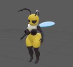  3d_(artwork) animated antennae_(anatomy) anthro apis_mellifera arthropod arthropod_abdomen back_boob bee big_breasts big_butt biped black_body bouncing_breasts breasts bug_fables butt butt_slap digital_media_(artwork) female fluffy food forbiddenknights2 fungus hammerspace honey_bee hymenopteran insect insect_wings jiggle moonsprout_games mushroom neck_tuft nipples non-mammal_breasts rpg_game shaking_butt short_playtime short_stack side_boob slap slightly_chubby solo thick_thighs tuft vi_(bug_fables) video_games wings yellow_body 