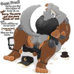  1:1 alpha_channel animatronic anthro balls body_oil briefs bulge butt butt_grab canid canine canis cleaning clothed clothing cowgirl_position dialogue duo english_text five_nights_at_freddy&#039;s freddy_(fnaf) fur genitals hand_on_butt hat headgear headwear machine male male/male mammal muscular notkastar oil oiled on_bottom on_top pants_down partially_clothed robot sex signature smile text top_hat underwear ursid video_games wardrobe_malfunction wolf zatch_(character) 