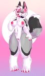  absurd_res breasts canid canine comission female fox hi_res mammal penetration pinup pose red_fox silver_fox smile solo thick_thighs tongue tongue_out vaginal vaginal_penetration voidyy 