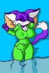  anthro bed bed_sheet bedding big_(disambiguation) big_the_cat clothing domestic_cat erection eyes_closed felid feline felis furniture hi_res intersex mammal morning_wood nipples pajamas pillow smile solo sonic_the_hedgehog_(series) 