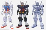  artist_name clenched_hands g-3_gundam gundam gundam_battle_universe gundam_msv joints looking_down mecha mobile_suit_gundam multiple_views no_humans redesign robot_joints rx-78-2 rx-78-2_real_type shingo_(picturepuzzle) standing yellow_eyes 