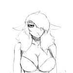  1:1 anthro boss_lamb_(hladilnik) bovid caprine clothing domestic_sheep female hi_res hladilnik lingerie mammal monochrome sheep solo underwear 