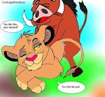  cry_angel_shinaboo disney pumbaa simba the_lion_king 