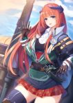  arknights bagpipe_(arknights) chapter0p horns thighhighs 