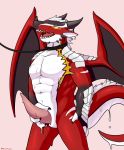  anthro calax collar collar_only dragon erection genitals goo_transformation hi_res leash licking licking_lips licking_own_lips male masturbation membrane_(anatomy) membranous_wings merging muscular muscular_anthro muscular_male penile penile_masturbation penis portrait qundium self_lick simple_background solo standing talen tapering_penis three-quarter_portrait tongue tongue_out transformation wings 