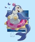 abstract_background anthro big_breasts black_lips blush bomberman_jetters breasts cetacean chunkyoreo delphinoid dolphin_bomber eyelashes female hi_res inner_tube lips lipstick makeup mammal marine one_eye_closed open_mouth pasties seashell_bra semi-anthro slightly_chubby smile solo toothed_whale wink 