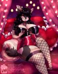  &lt;3 &lt;3_eyes &lt;3_marking &lt;3_pillows 2020 4_toes 5_fingers anthro big_breasts black_claws black_clothing black_collar black_crop_top black_hair black_nose black_topwear blue_eyes bottomwear breasts brown_body brown_fur canid canine canis claws clothing collar crop_top curled_tail curtains detailed_background domestic_cat domestic_dog eyeshadow felid feline felis female fingers fishnet_thigh_highs fur glistening glistening_hair grey_body grey_fur hair half-closed_eyes hand_on_breast holidays hotpants huge_breasts hybrid latex_clothing legwear light_bulb lights lipstick long_hair makeup mammal marta_dogcat moucchiato multicolored_body multicolored_fur narrowed_eyes pillow reclining red_bottomwear red_clothing red_curtains red_eyeshadow red_lipstick red_pillow romantic_ambiance shirt shorts solo string_lights tan_body tan_fur text thick_thighs thigh_highs toes topwear url valentine&#039;s_day watermark zipper 