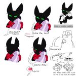  1:1 anthro badger badgerclops black_body black_fur blush cartoon_network coby_(mao_mao) cybernetics cyborg dabbing dialogue domestic_cat english_text eye_patch eyewear felid feline felis fur green_eyes group humor machine male male/male mammal mao_mao:_heroes_of_pure_heart multiple_images mustelid musteline orangusnake phone sheriff_mao_mao_mao shorn_art speech_bubble teeth text 