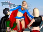  cassie_sandsmark dc robin supergirl teen_titans the_pitt tim_drake wonder_girl 