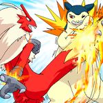  blaziken g-sun pokemon tagme typhlosion 