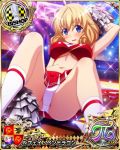  1girl bishop_(chess) blonde_hair blue_eyes card_(medium) character_name chess_piece high_school_dxd le_fay_pendragon official_art solo trading_card 
