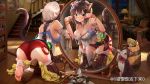  1girl animal_ears atelier_(series) atelier_ryza bangs breasts cat cat_ears cat_tail character_request mwwhxl reisalin_stout solo tail 