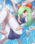  blush breasts butt clothing female humanoid kirlia nintendo open_mouth pok&eacute;mon pok&eacute;mon_(species) rilex_lenov swimwear tentacles video_games water 