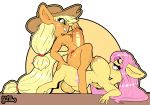  2020 5_fingers abdominal_bulge alpha_channel ambiguous_penetration anthro anthro_on_anthro anthro_penetrated anthro_penetrating anthro_penetrating_anthro applejack_(mlp) areola balls blonde_hair breast_size_difference breasts clothing cowboy_hat crossgender cutie_mark duo earth_pony equid equine eyelashes female female_penetrated fingers fluttershy_(mlp) freckles friendship_is_magic ftg_crossgender fti_crossgender gcfmug genitals green_eyes gynomorph gynomorph/female gynomorph_penetrating gynomorph_penetrating_female hair hasbro hat hat_only headgear headwear hi_res horse intersex intersex/female intersex_penetrating intersex_penetrating_female inverted_nipples long_hair mammal mostly_nude my_little_pony nipples pegasus penetration penis pink_hair pony sex signature teal_eyes wings 
