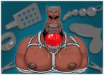  anal_beads anthro ball_gag bdsm big_ball_gag bodily_fluids body_hair bondage bondagefanart bound brown_body dildo drooling duct_tape equid equine facial_hair gag gagged ggponk grey_hair hair hi_res horse lips looking_at_viewer male mammal military muscular muscular_anthro muscular_male nipple_clamp nipples paddle rope rope_bondage saliva sergeant_gates sex_toy simple_background solo sweat tape thick_lips 