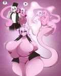  &lt;3 ? absurd_res anthro big_breasts blush bottomless breasts canid canine clothed clothing duo eating female fusion gin-blade hi_res holding_breast huge_breasts hyper hyper_breasts legendary_pok&eacute;mon male mammal mew nintendo pok&eacute;mon pok&eacute;mon_(species) thick_thighs transformation video_games wide_hips 