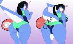  ! &lt;3 after_vore ambiguous_gender anal anal_penetration anal_vore anthro anthro_pred ass_clapping big_breasts big_butt black_hair blue_body blue_skin blush breasts butt camel_toe cetacean clothed clothing cutaway delphinoid digital_media_(artwork) dolphysoul duo endosoma female female_pred fin gradient_hair hair half-closed_eyes hi_res human human_on_anthro human_prey internal interspecies larger_pred long_hair looking_pleasured mammal marine multicolored_body multicolored_skin narrowed_eyes natsumi_(dolphysoul) one-piece_swimsuit onomatopoeia penetration ponytail purple_eyes purple_hair raised_tail rear_view simple_background smaller_prey soft_vore sound_effects standing surprise swimwear tail_fin text thick_thighs toothed_whale two_tone_body two_tone_skin vore white_body white_skin wide_hips 