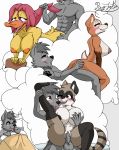  absurd_res ahegao anatid anseriform anthro anthro_on_anthro anthro_penetrated anthro_penetrating anthro_penetrating_anthro avian bed bird bit_butt black_hair brisa_(reylobo) canid canine canis cervid dream duck dunia_(reylobo) eyes_closed female female_penetrated fur furniture gangbang group group_sex hair happy happy_sex hi_res layla_(reylobo) looking_pleasured male male/female male_penetrating male_penetrating_female mammal nude on original_characters penetration procyonid raccoon reylobo reymon reymon_(reylobo) sex smile tenting wolf 