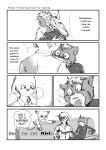  ! 2020 4koma 5_fingers angry aniapt_(manga) anthro back_muscles biceps black_nose blush canid canine canis cheek_tuft chest_tuft chien closed_smile clothed clothing comic cross-popping_vein cute_fangs death_stare digital_media_(artwork) dipstick_ears dipstick_tail domestic_dog dress_shirt english_text facial_tuft fingers fluffy fluffy_tail forced_smile fox fur furniture girly glare gloves_(marking) greyscale group hair happy hoodie hug inner_ear_fluff inside kemono male mammal manga markings mephitid messy_hair monochrome multicolored_body multicolored_ears multicolored_fur multicolored_tail muscular muscular_anthro muscular_male on_sofa open_mouth open_smile riri_(tapirclip) romantic_ambiance screentone shirt simple_background sitting skunk smile speech_bubble standing surprise tapirclip text thick_tail topwear tuft two_tone_body two_tone_fur vein 