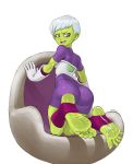  1girl absurdres armor ass barefoot blush chair cheelai couch cum cum_on_body cum_on_lower_body cumdrip dragon_ball dragon_ball_super dragon_ball_super_broly eyebrows eyelashes feet gloves green_skin grey_hair highres kneeling nervous nervous_smile no_shoes on_chair on_couch open_mouth pink_eyes pov pov_feet presenting purple_legwear purple_shorts purple_skirt shadow short_hair shorts signature simple_background skin_tight skirt sleeve_cuffs smile socks soles solo spread_toes staerk stirrup_legwear suggestive_fluid sweat sweatdrop thighs toeless_legwear toes white_background white_gloves 