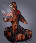  blood bodily_fluids canid canine canis dobermann domestic_dog gore hi_res kolkolukija male mammal open_mouth pain pinscher saliva scar trypophobia 