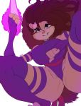  anthro big_breasts breasts butt clothing crouching energy female hi_res low-angle_view mammal marvel nickelodeon nipple_outline noblood psylocke sandy_cheeks simple_background solo spongebob_squarepants white_background x-men 