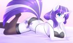  5:3 anthro big_breasts blue_eyes bra breasts cleavage clothed clothing equid equine female friendship_is_magic hasbro hi_res horn jonfawkes mammal mature_female my_little_pony panties solo twilight_velvet_(mlp) underwear unicorn 