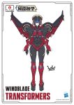  1girl autobot ban blue_eyes character_name concept_art copyright_name flame_toys hasbro highres logo mechanical_wings no_humans official_art redesign solo transformers white_background windblade wings 