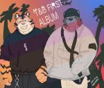  album cover duo felid hi_res hiphop humanoid leegrapefruit male male/male mammal pantherine rapper tiger ursid 