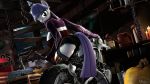  16:9 3d_(artwork) 4k absurd_res anthro anthrofied armor big_breasts breasts butt clothed clothing digital_media_(artwork) earth_pony equid equine female friendship_is_magic grey_body hair hasbro headgear helmet hi_res holding_object horse legwear looking_back mammal maud_pie_(mlp) motorcycle my_little_pony pony purple_hair rear_view solo stockings thigh_highs tight_clothing tools vehicle whiteskyline widescreen wrench 