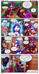  anthro avian canid canine comic english_text equid equine fantasy female group hi_res male mammal outlaw smolspearrow steampunk text webcomic 
