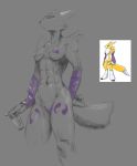  abs anthro bikini breasts can clothed clothing digimon digimon_(species) female hi_res kansyr looking_at_viewer micro_bikini muscular muscular_anthro muscular_female renamon skimpy sleaves solo standing swimwear thick_thighs under_boob wide_hips 