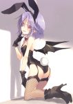  animal_ears ass bunny_ears bunny_girl fishnets heels remilia_scarlet satou_kibi stockings tail thighhighs touhou wings 