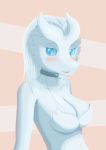  absurd_res anthro blush breasts commandg featureless_breasts female hi_res legendary_pok&eacute;mon looking_at_viewer nintendo open_mouth pok&eacute;mon pok&eacute;mon_(species) reshiram simple_background solo video_games 