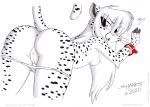  anthro anus bent_over breasts butt cheetah clothing felid feline female genitals mammal nude panties panties_down pussy surprise tirashanks_(artist) toony underwear vanilla_(character) 