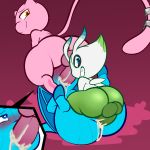  &lt;3 &lt;3_eyes 1:1 anthro anthro_on_anthro anthro_penetrated anthro_penetrating anthro_penetrating_anthro bailey_(softestpuffss) balls big_butt blue_body blue_claws blue_eyes blue_scales blue_stripes blush bodily_fluids butt celebi claws cum cum_drip cum_from_ass cum_from_mouth cum_in_ass cum_in_mouth cum_inside cum_on_butt cum_on_face cum_on_penis cutaway domination dragon dripping erection fur genital_fluids genitals gradient_background green_balls green_body green_penis grin group group_sex hands_behind_back jumpstart_games legendary_pok&eacute;mon legs_up long_tail looking_down lying male male/male male_domination male_penetrated male_penetrating male_penetrating_male membrane_(anatomy) membranous_wings mew mute_(softestpuffss) neopet_(species) neopets nintendo nude on_back penetration penis pink_background pink_balls pink_body pink_fur pink_penis pok&eacute;mon pok&eacute;mon_(species) rear_view scales sex shoyru simple_background smile softestpuffss striped_body stripes submissive submissive_male sweat tail_ring thick_thighs threesome thrusting video_games white_body wings yellow_eyes 