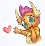  &lt;3 2020 4_fingers dragon eyelashes fangs female fingers friendship_is_magic hasbro hi_res jewelry looking_at_viewer mirroredsea my_little_pony open_mouth orange_body orange_scales pupils ring scales sharp_teeth slit_pupils smolder_(mlp) solo teeth 