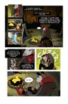 anthro clothed clothing comic detailed_background digital_media_(artwork) english_text fire forest grass hi_res male mammal marsupial night outside phalangeriform salkitten text tree 