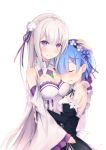  echiru emilia_(re_zero) re_zero_kara_hajimeru_isekai_seikatsu rem_(re_zero) tagme 