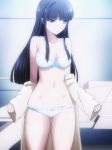  breasts cleavage mahouka_koukou_no_rettousei shiba_miyuki undressing 
