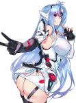  blue_hair breasts highres kos-mos large_breasts negresco red_eyes robot source_request xenoblade_(series) xenoblade_2 xenosaga 