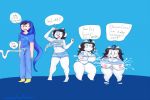  2018 anthro breast_growth breasts disembodied_hand duo female gender_transformation hair homestuck human human_to_anthro john_egbert limebeatzafterdark male mammal ms_paint_adventures mtf_transformation sequence simple_background solo_focus species_transformation tem temmie_(undertale) transformation undertale video_games webcomic white_body 