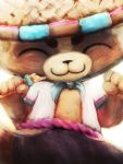  3:4 :3 anthro asian_clothing blowpipe clothing east_asian_clothing fist_pump hasukii headgear headwear hi_res league_of_legends male mammal navel riot_games simple_background solo teemo_(lol) video_games white_background yordle 
