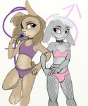  anthro brother brother_and_sister bulge clothed clothing collar colored crossdressing crossdressing_male duo female gender_symbol girly hi_res kiwi_cutie lagomorph leporid lingerie male male/female mammal panties rabbit sibling simple_background sister symbol twins underwear ♀ ♂ 