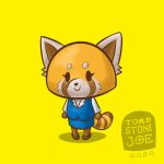  1:1 2020 aggressive_retsuko ailurid anthro clothed clothing female fur mammal red_panda retsuko sanrio simple_background smile solo standing tombstonejoe yellow_background 